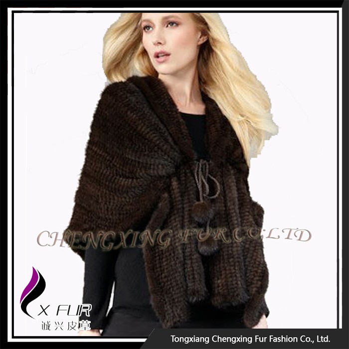 CX-B-M-107 ホット販売ファッション冬全体キツネ の毛皮の ドレス ショール用女性-ファーショール問屋・仕入れ・卸・卸売り