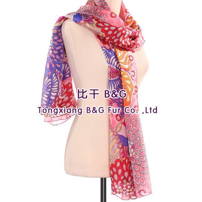 本当の絹ショールbg804972015ファッションの女性-シルクショール問屋・仕入れ・卸・卸売り