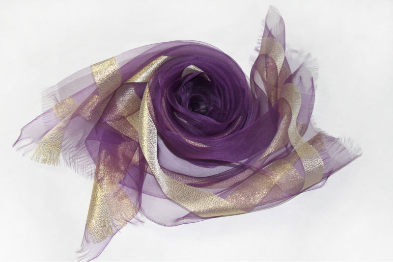 紫色のシルクスカーフ新しいファッションスタイルから2014年シルクスカーフの工場-シルクショール問屋・仕入れ・卸・卸売り