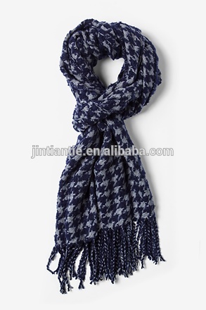 2016最新の冬のファッションカスタムメイドユニセックスウール織縁取られたスカーフ-その他マフラー、ショール問屋・仕入れ・卸・卸売り