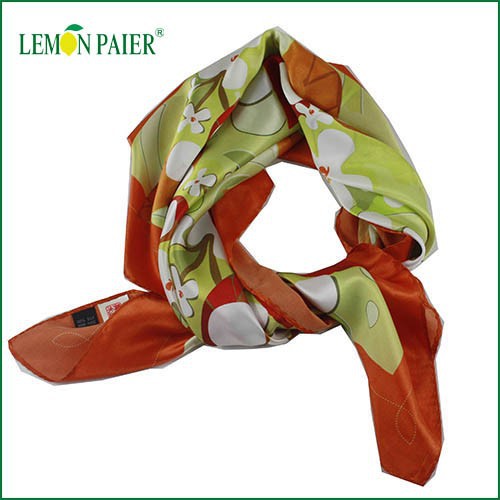 デジタル印刷高品質の正方形スカーフ100%シルクスカーフ-シルクスカーフ問屋・仕入れ・卸・卸売り
