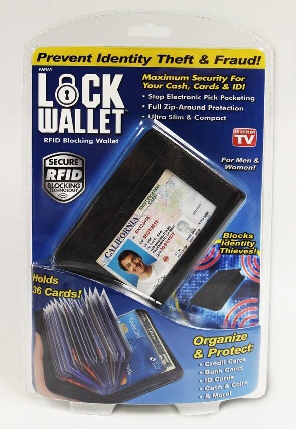 送料無料60セット/ロットとしてテレビで見たrfidブロッキングロック財布-その他財布、ケース問屋・仕入れ・卸・卸売り