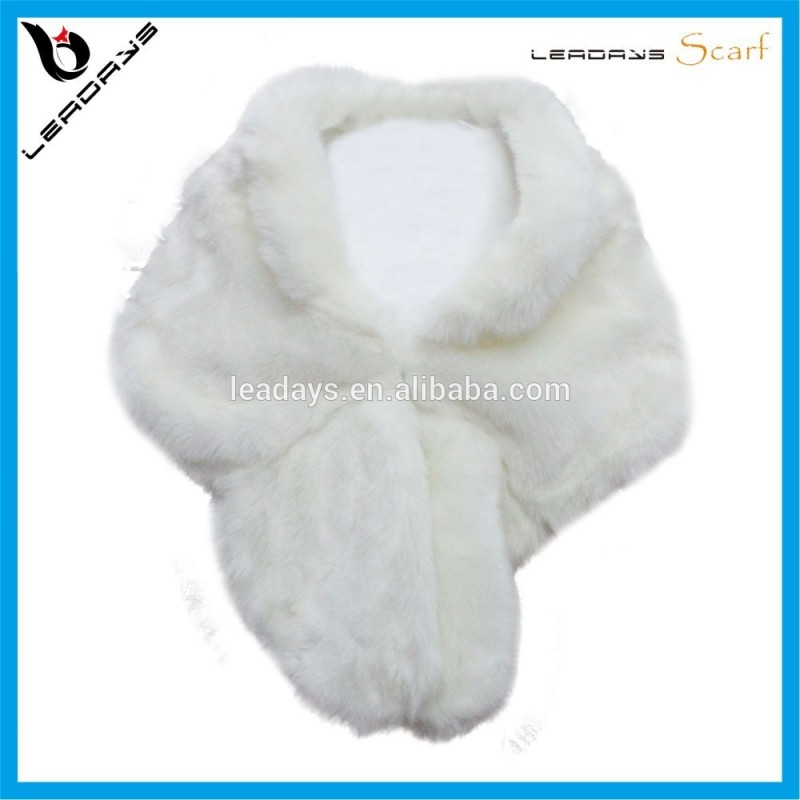 古典的な白い色ベストセラーの冬の毛皮のショール-ファーマフラー問屋・仕入れ・卸・卸売り