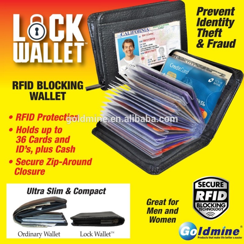 Rfidセキュリティロック財布- 保護財布-その他財布、ケース問屋・仕入れ・卸・卸売り