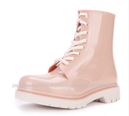 レディース 可愛いゼリーピンク色マーチン雨靴-その他靴問屋・仕入れ・卸・卸売り