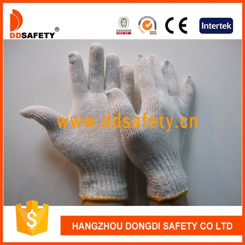 卸売高品質のコットンddsafety文字列ニット手首安全手袋- dck701-綿手袋、ミトン問屋・仕入れ・卸・卸売り