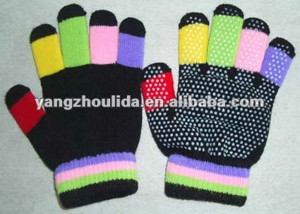 着色された冬の指の手袋-綿手袋、ミトン問屋・仕入れ・卸・卸売り