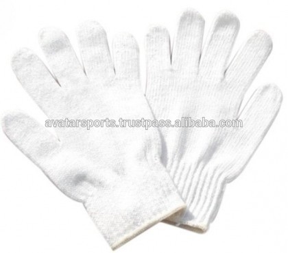 安い綿ニット手袋安全、 手の手袋を編んだ、 綿の手袋-綿手袋、ミトン問屋・仕入れ・卸・卸売り