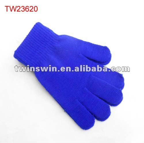 ファッション青色の冬のスカーフアクリル系の女性の手袋-綿手袋、ミトン問屋・仕入れ・卸・卸売り