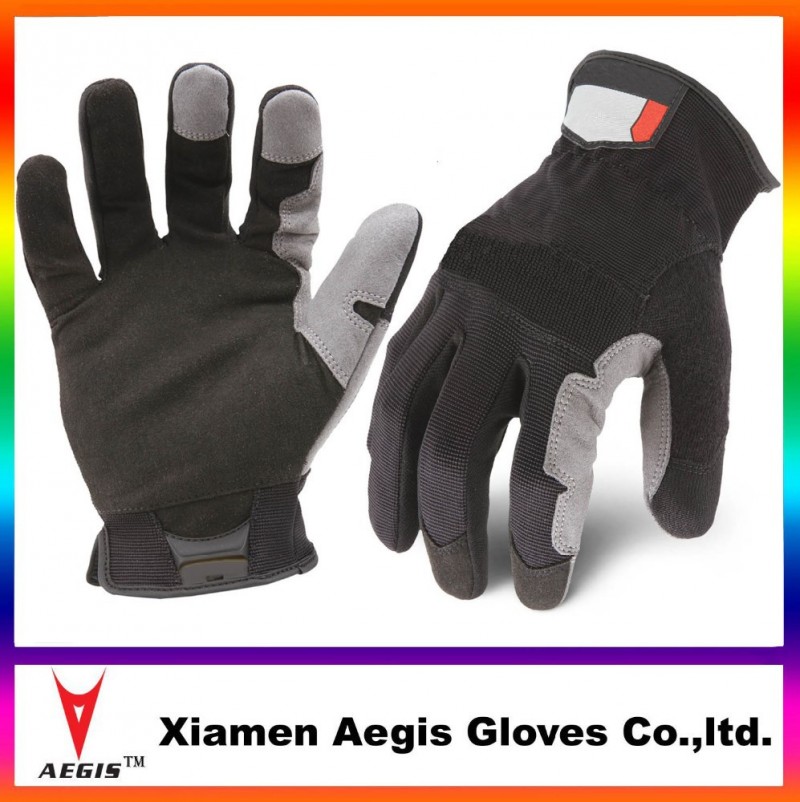 中国の製造元耐衝撃性の安全作業用手袋アンチスリップ革作業用手袋-皮手袋、ミトン問屋・仕入れ・卸・卸売り