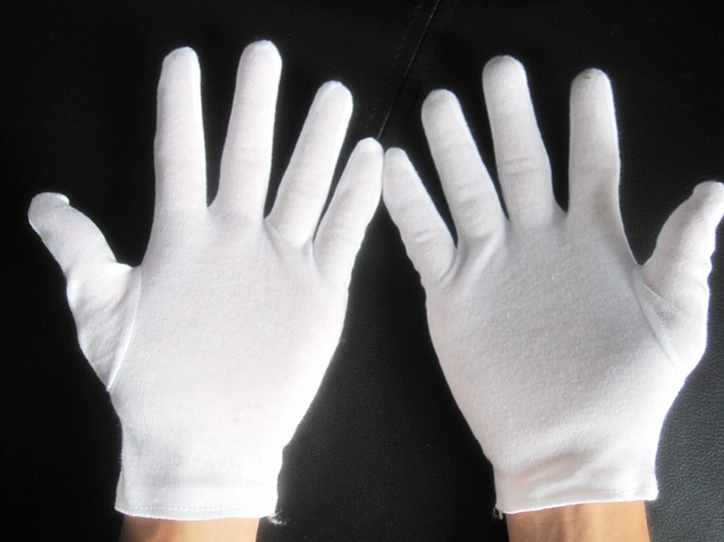 白い綿ジャージ手袋-綿手袋、ミトン問屋・仕入れ・卸・卸売り