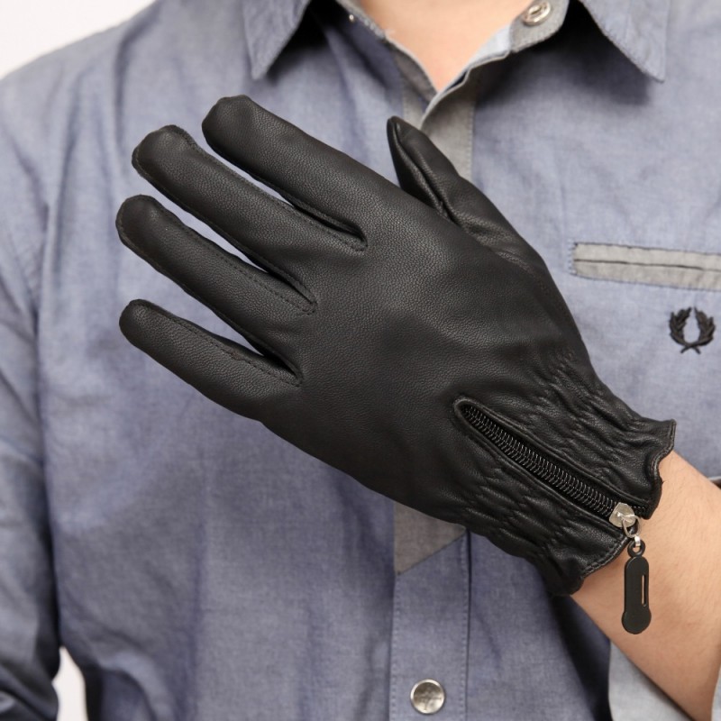 ジッパー革手袋、秋と冬暖かいfashiongloves、フルフィンガー手袋-綿手袋、ミトン問屋・仕入れ・卸・卸売り
