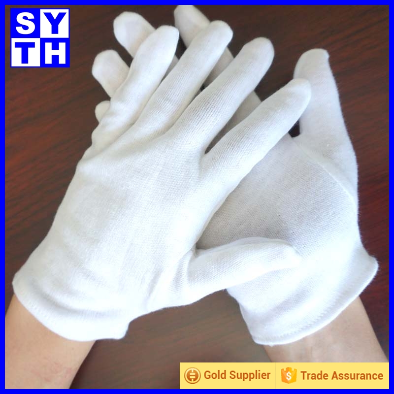 ファクトリーアウトレットウェイターのための白のパレードの手袋綿-綿手袋、ミトン問屋・仕入れ・卸・卸売り