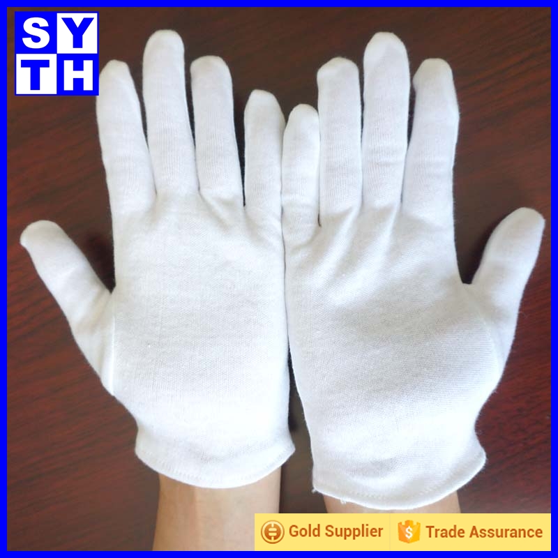 ファクトリーアウトレット100％白綿手袋マーチングバンド-綿手袋、ミトン問屋・仕入れ・卸・卸売り