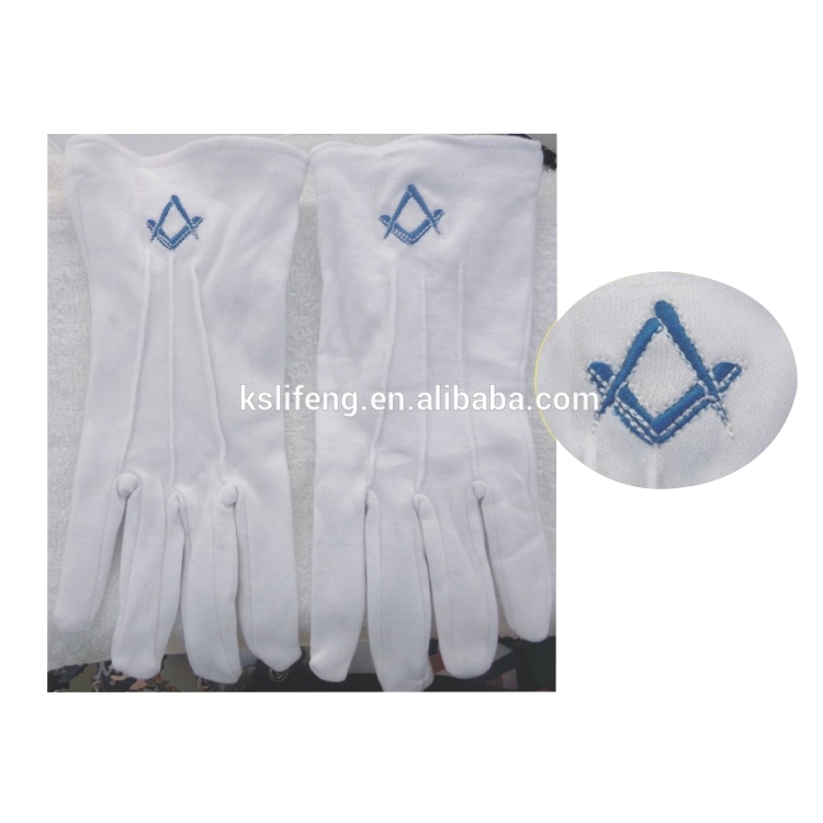 コンパスと正方形のシンボル手袋フリーメーソン-綿手袋、ミトン問屋・仕入れ・卸・卸売り