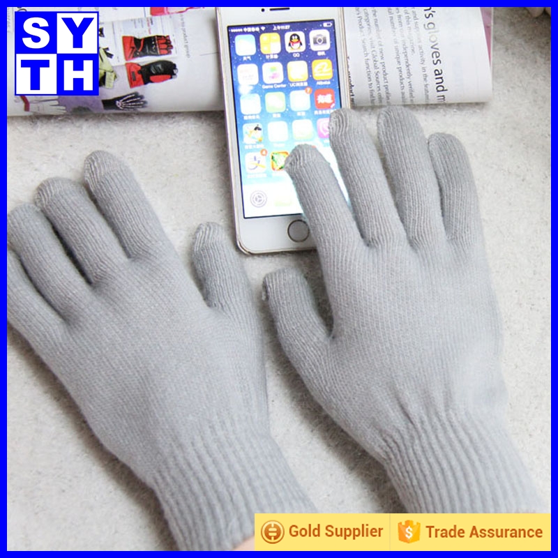 綿タッチスクリーン手袋3タッチfingers-綿手袋、ミトン問屋・仕入れ・卸・卸売り