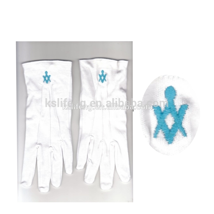 コンパスと正方形のグラムないデザイン手袋フリーメーソン-綿手袋、ミトン問屋・仕入れ・卸・卸売り
