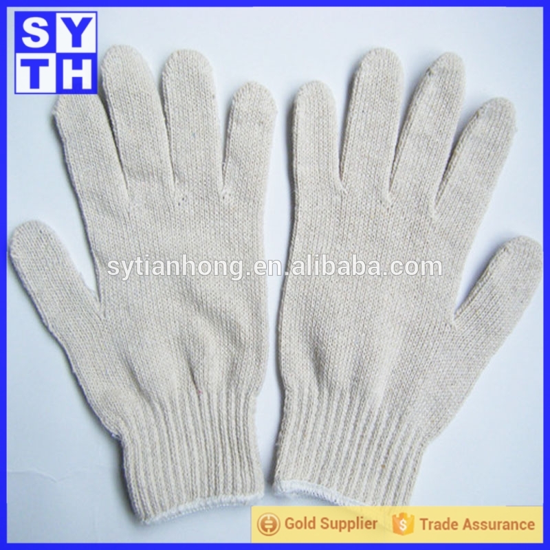 手の保護pvc点線の綿の高品質工業用ハンドフィンガー安全手袋冬-綿手袋、ミトン問屋・仕入れ・卸・卸売り