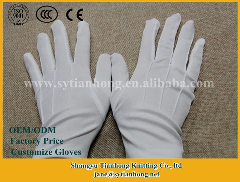 白ナイロンのファクトリーアウトレットパレード手袋-綿手袋、ミトン問屋・仕入れ・卸・卸売り