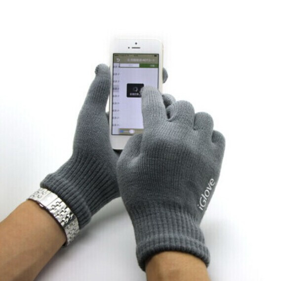 iphone用ユニセックスニット手袋冬用タッチスクリーン-アクリル手袋、ミトン問屋・仕入れ・卸・卸売り