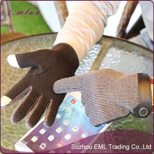 メンズ刺繍手袋の綿暖かい-綿手袋、ミトン問屋・仕入れ・卸・卸売り