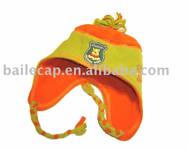 子供の帽子はとの、材料刺繍する: 羊毛、サイズ: 56cm、色: green&orange。-子供用帽子、キャップ問屋・仕入れ・卸・卸売り
