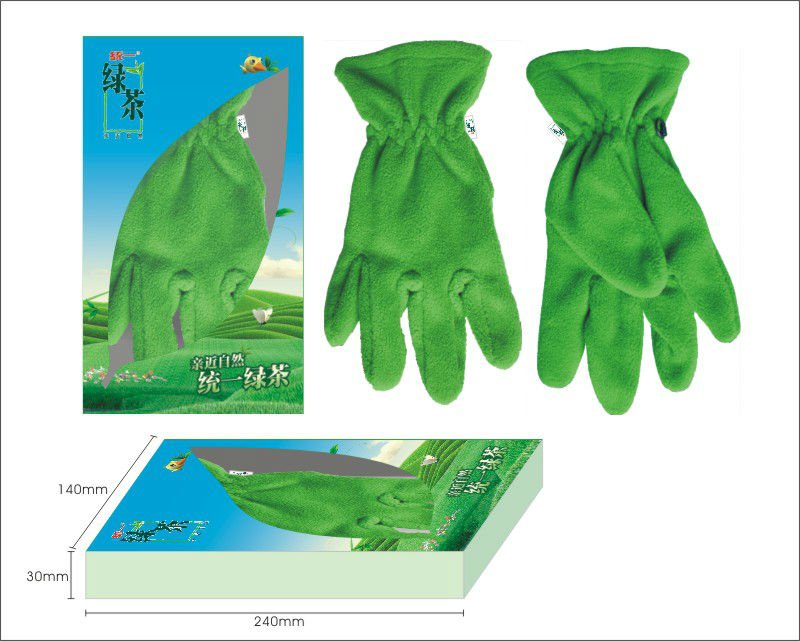 方法冬の刺繍が付いている北極の羊毛の手袋の広告-その他手袋、ミトン問屋・仕入れ・卸・卸売り