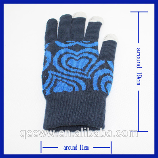 冬のユニセックス男性女性画面タッチ手袋暖かいウールニットguantes tactilesミトン手袋用携帯電話タブレットパッド-その他手袋、ミトン問屋・仕入れ・卸・卸売り