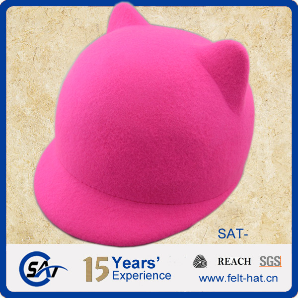 新しいスタイルのファッション2015猫耳帽子ウールは、 子供が-子供用帽子、キャップ問屋・仕入れ・卸・卸売り