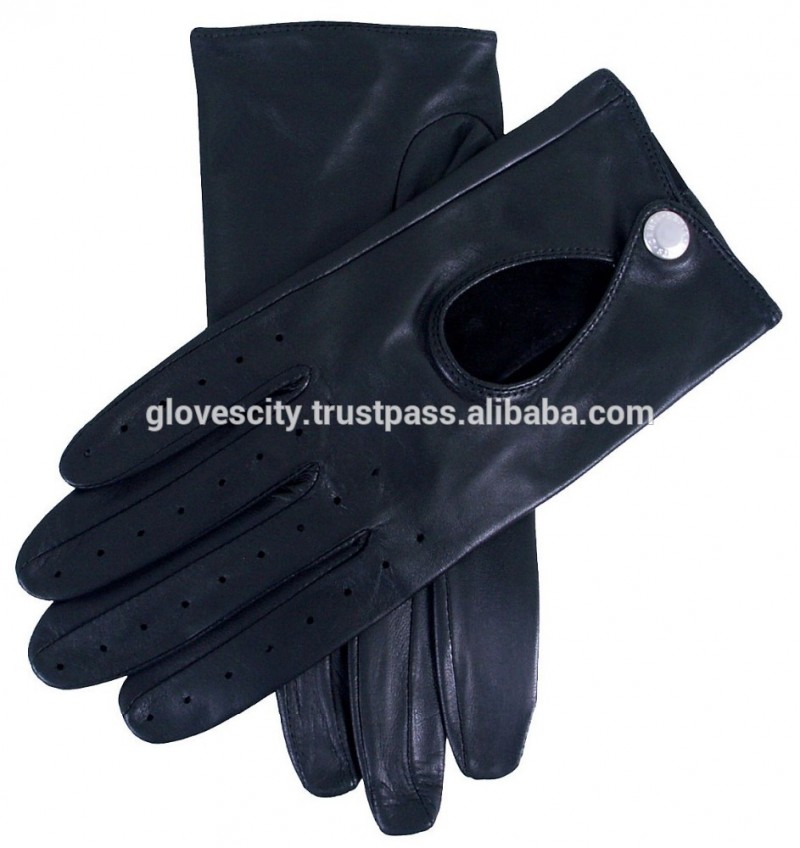 黒の女王ファッションスタイルのレザードライビンググローブ-皮手袋、ミトン問屋・仕入れ・卸・卸売り
