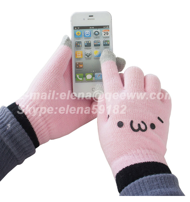 ウールニット手袋でiphone、 すべてタッチスクリーンデバイス-その他手袋、ミトン問屋・仕入れ・卸・卸売り