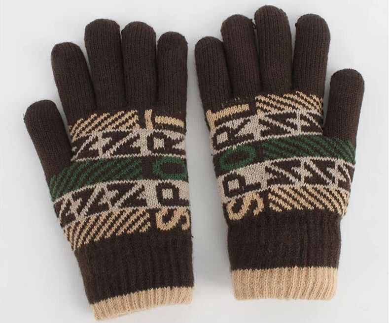 安いアクリルニット冬暖かい手袋二重層-アクリル手袋、ミトン問屋・仕入れ・卸・卸売り