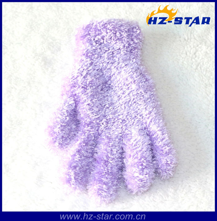 HZS-09200新しいデザイン冬紫アクリルグローブ用女性-アクリル手袋、ミトン問屋・仕入れ・卸・卸売り