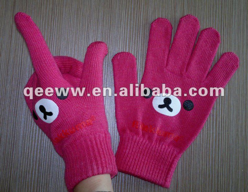 女の子のためのフリース冬用ニットの手袋-その他手袋、ミトン問屋・仕入れ・卸・卸売り