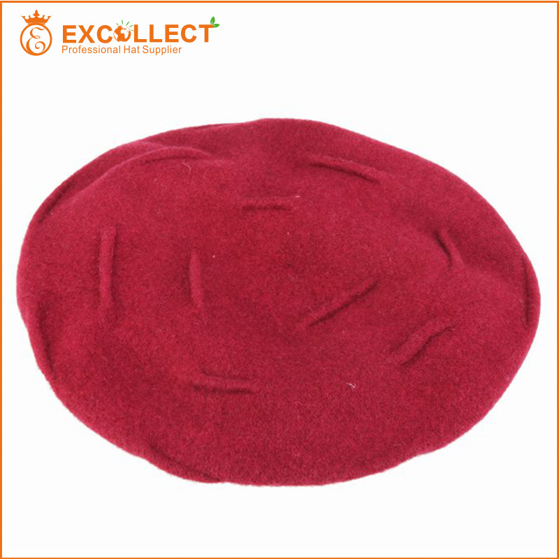 シンプルなブランク2015赤いベレー帽キャップニットベレー帽のパターン-ベレー帽問屋・仕入れ・卸・卸売り
