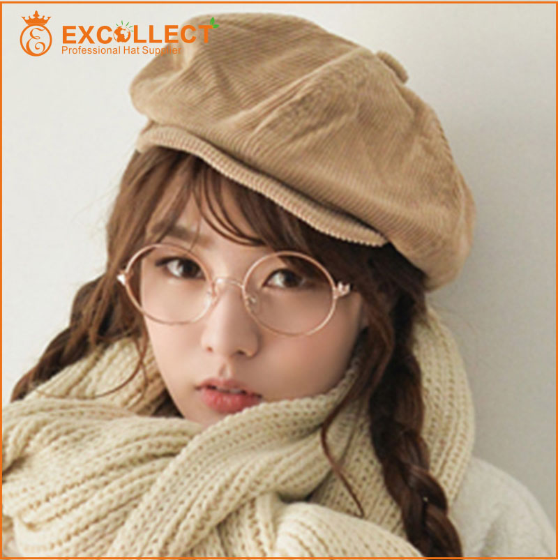 ファッションかわいい空白2015シンプルな女の子の学生のティーンエイジャーのベレー帽キャップ-ベレー帽問屋・仕入れ・卸・卸売り