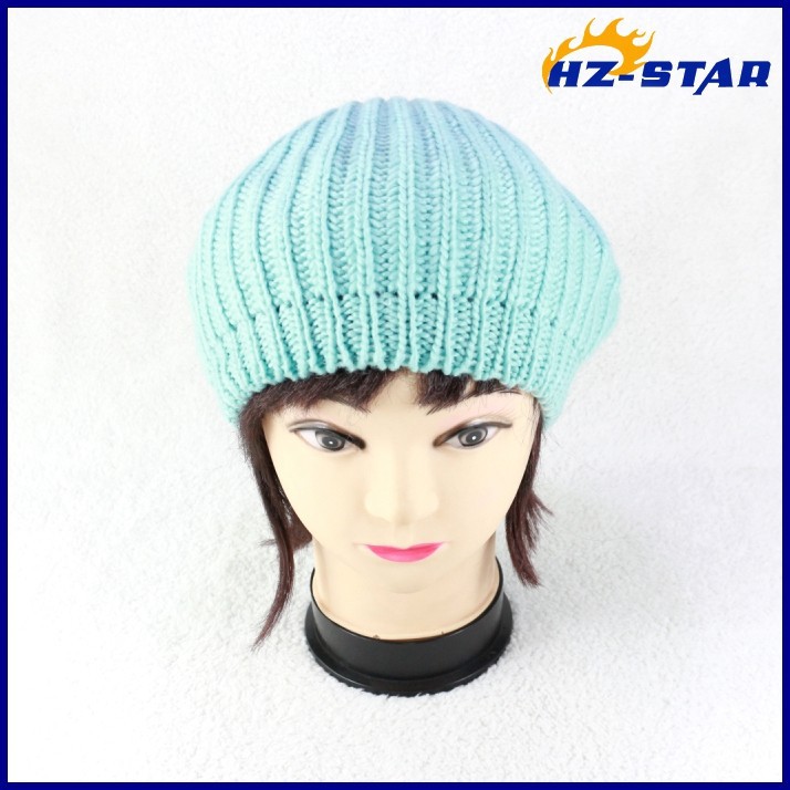 新しいパターンhzm-12230014100％素敵なカラフルなアクリルファッションかわいい素敵な最新スタイルの子供の冬のベレー帽の帽子卸売-ベレー帽問屋・仕入れ・卸・卸売り