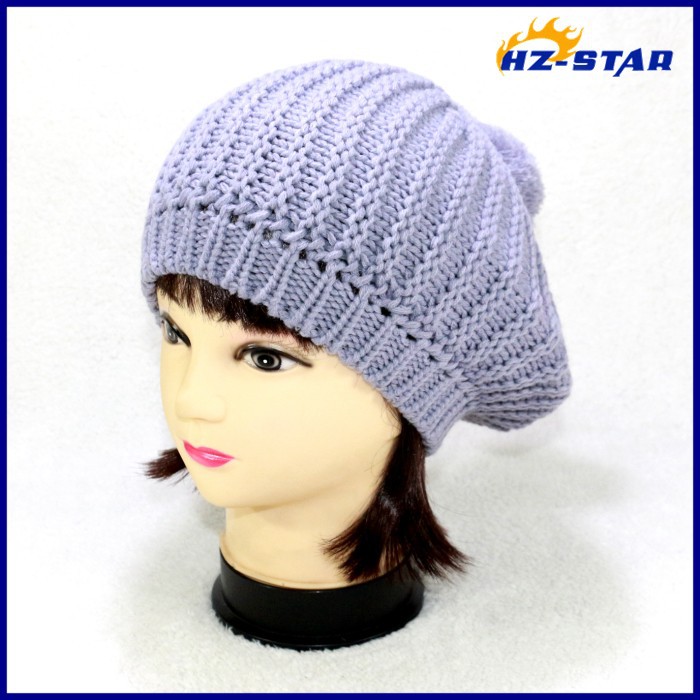 ファッションスタイルhzm-14098003ニット冬用帽子カスタム2015女の子ニットベレー帽を作る方法-ベレー帽問屋・仕入れ・卸・卸売り