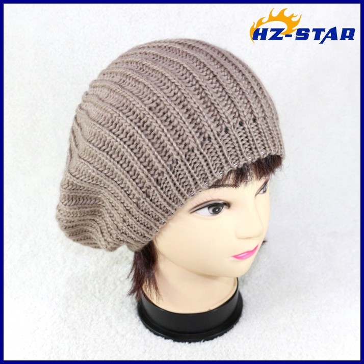 新しいパターンhzm-12230006カラフルな素敵な女性100％のアクリルファッションかわいい女の子のための美しいかなりベレー帽の帽子-ベレー帽問屋・仕入れ・卸・卸売り