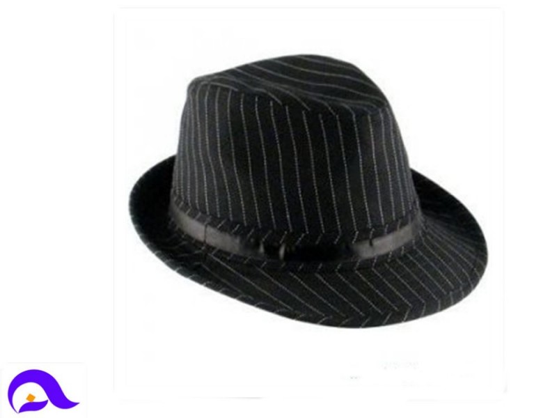 縞模様の fedora ハット-ソフト帽の帽子問屋・仕入れ・卸・卸売り