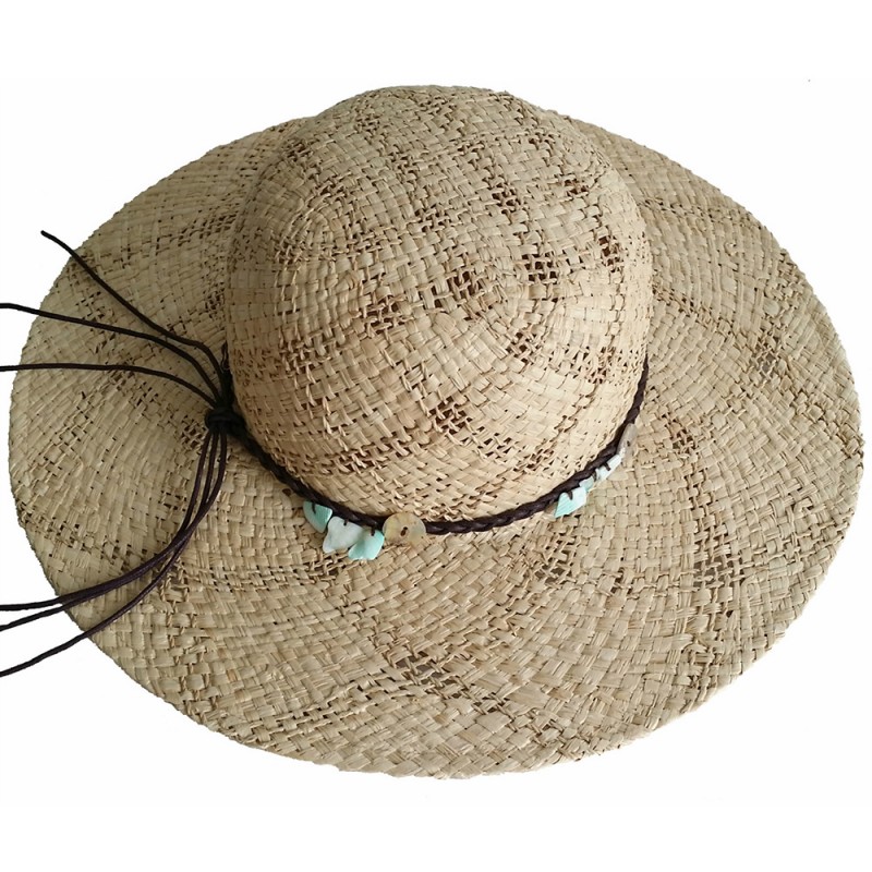 大brim100%ハンドニット女性のためのわらのカーボーイハットラフィア-カウボーイ帽子問屋・仕入れ・卸・卸売り