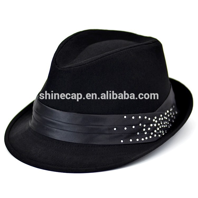 ファッションジャズ帽子フェドーラ帽綿フェドーラ帽-ソフト帽の帽子問屋・仕入れ・卸・卸売り