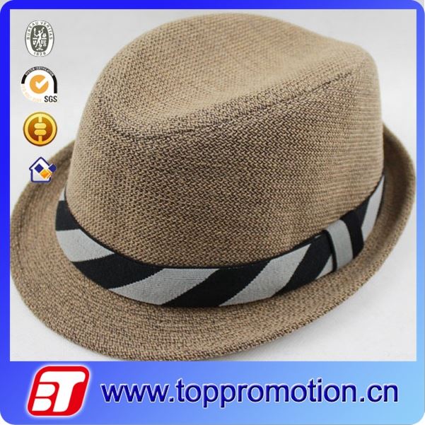 自然なわらフェドーラ帽ファッション夏の異なるスタイルを持つ-ソフト帽の帽子問屋・仕入れ・卸・卸売り
