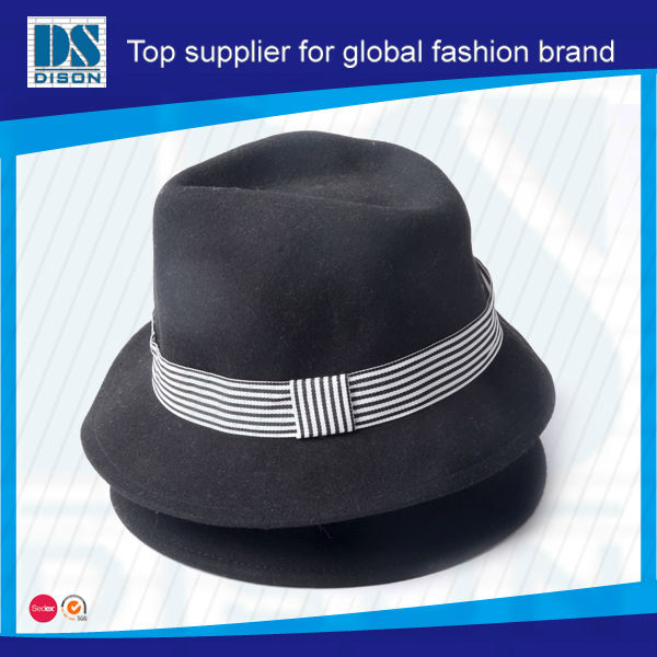 ユダヤ人のカスタムデザイン帽子広いつばリボンを巻い-カウボーイ帽子問屋・仕入れ・卸・卸売り
