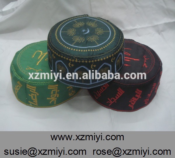 カスタム刺繍イスラム教徒のメンズの祈りキャップ/帽子-その他帽子、キャップ問屋・仕入れ・卸・卸売り