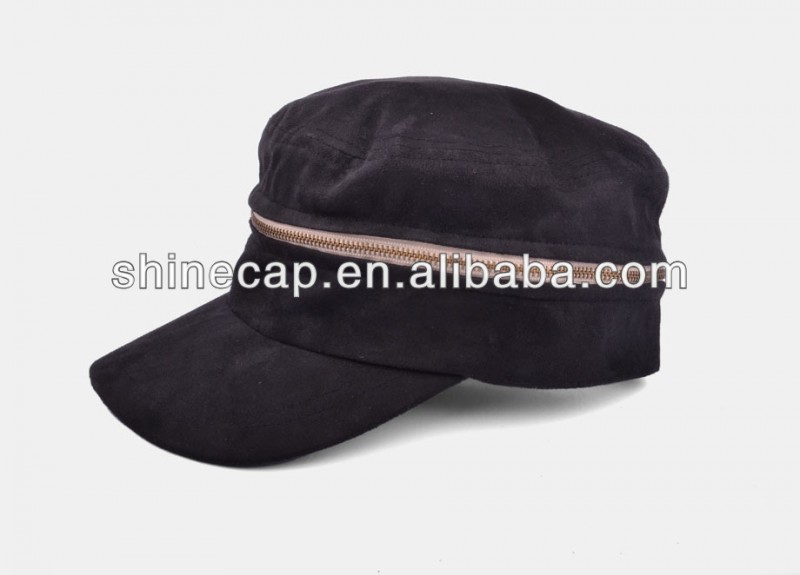 スポーツキャップアーミーキャップ付き軍帽ジッパーデュアル- 使用スエードファブリック-その他帽子、キャップ問屋・仕入れ・卸・卸売り