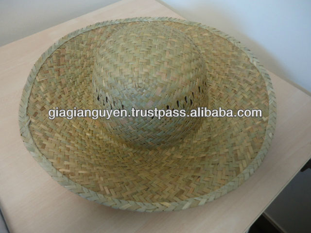 安い天然プロモーション帽子( わら、 海草、 ヤシの葉) ベトナムから: candy@gianguyencraft。 com-カウボーイ帽子問屋・仕入れ・卸・卸売り