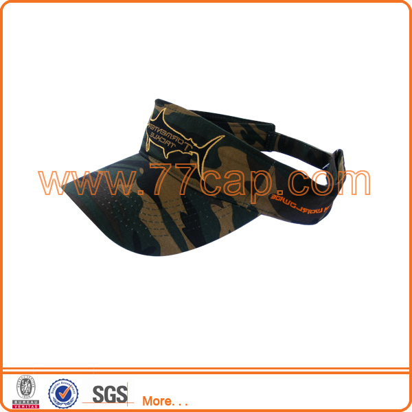 100% Cotton Camo Sun Visor Cap-バイザー問屋・仕入れ・卸・卸売り