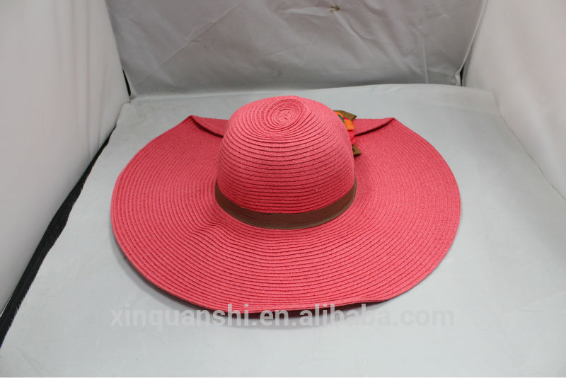 Fashion wholesale wide brim fedora straw cowboy sun hats-バイザー問屋・仕入れ・卸・卸売り