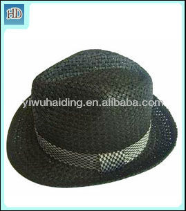 高品質のホワイトペーパーストローフェドーラ帽卸売-ソフト帽の帽子問屋・仕入れ・卸・卸売り